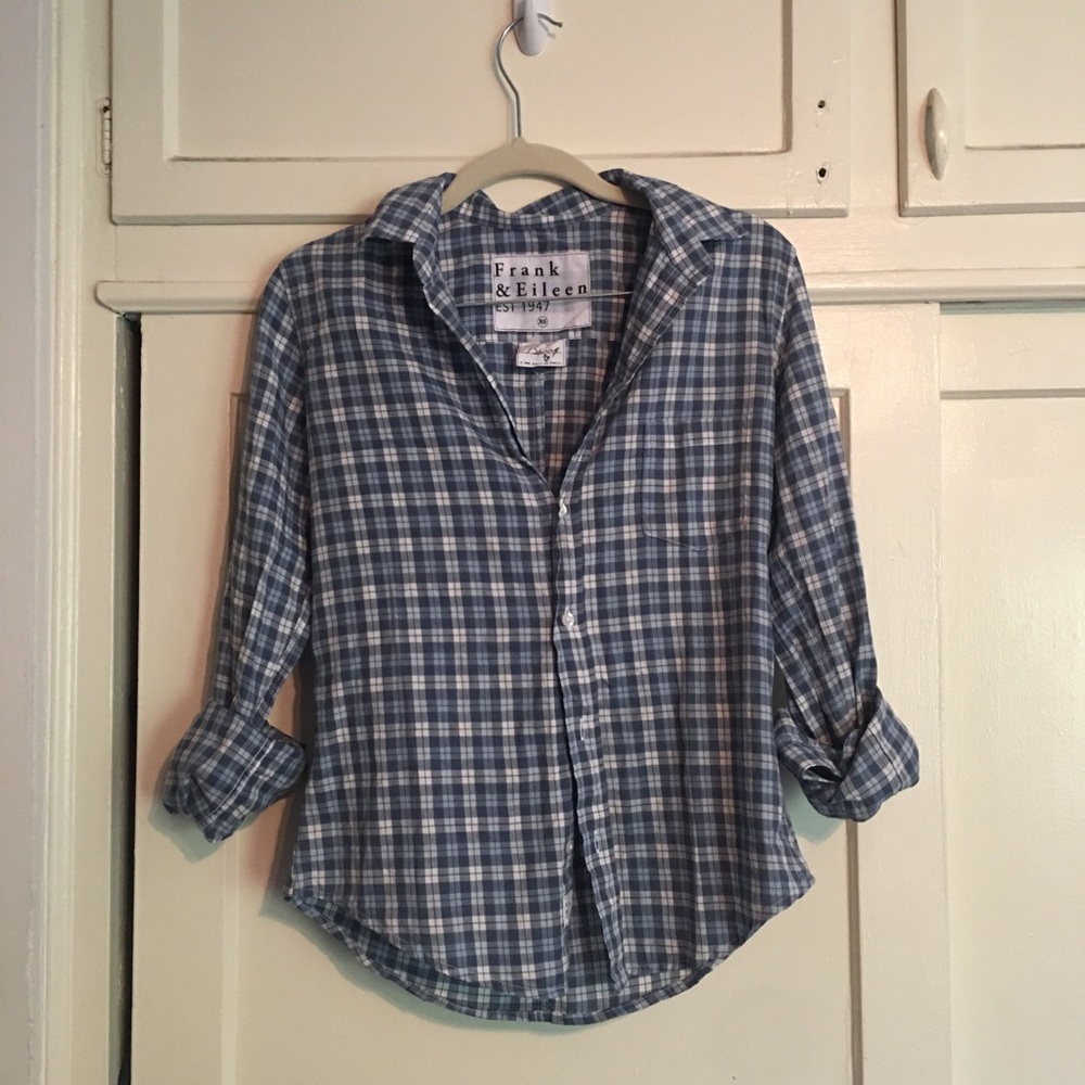 Frank & Eileen Barry cotton long sleeve top size XS